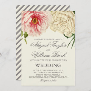 English Blooms Wedding Invitation