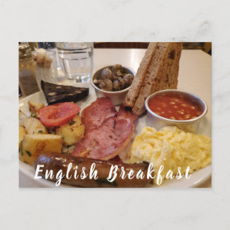 English Breakfast Postcard