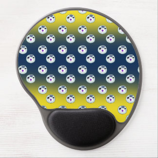 english breakfast yellow pattern blue ombre gel mouse pad