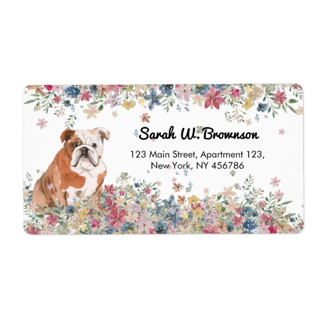 English British Bulldog Label (Front)