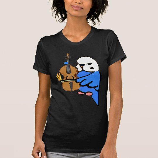 English Budgie Plays Bass Cello T-Shirt