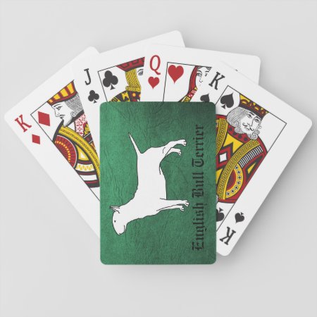 English Bull Terrier Bicycle Playing Cards