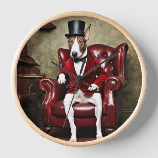 English Bull Terrier Clock