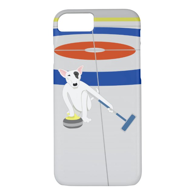 English Bull Terrier Curling Case-Mate iPhone Case (Back)