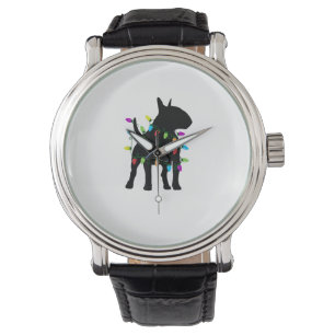 English Bull Terrier Dog Christmas Lights  Watch