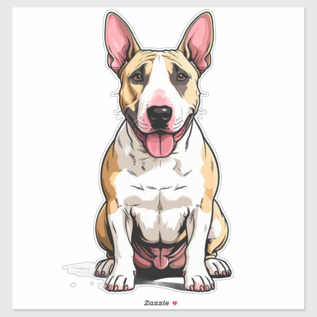 English Bull Terrier Dog Sticker (Sheet)