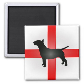 English Bull Terrier Fridge Magnet by Keltwind at Zazzle