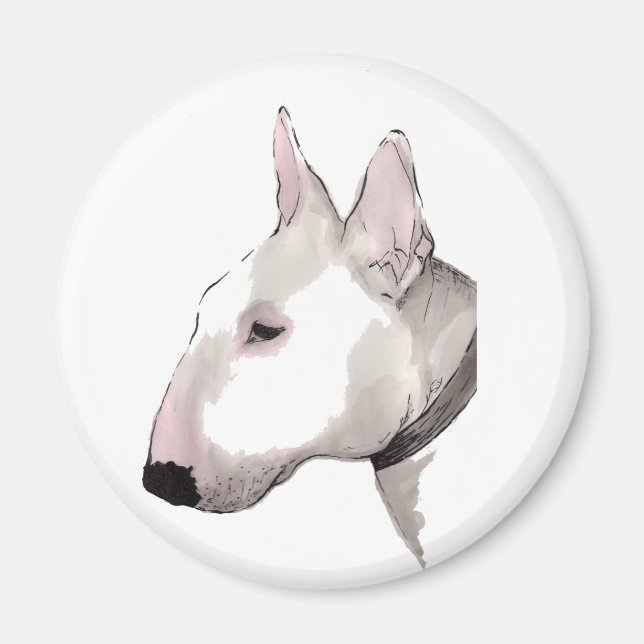 english bull terrier magnet (Front)