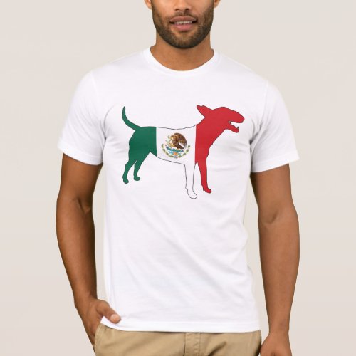 English Bull Terrier  Mexican Flag Tee