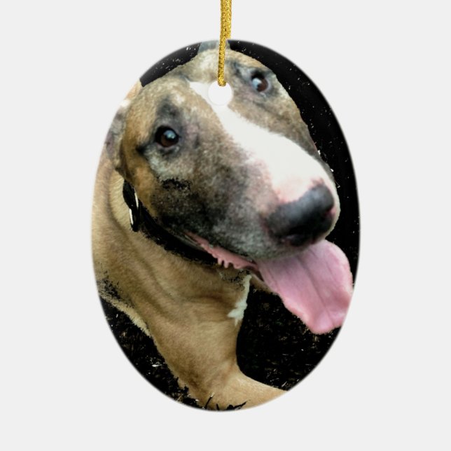 English Bull Terrier Ornament (Front)