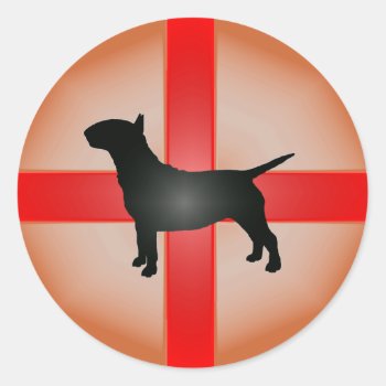 English Bull Terrier Sticker by Keltwind at Zazzle