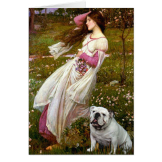 English Bulldog 9 - Windflowers Cards