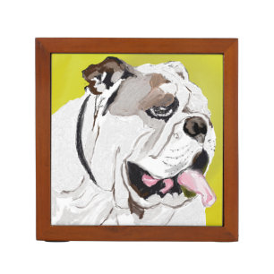 English Bulldog, A Very Mellow Fellow Desk Organizer