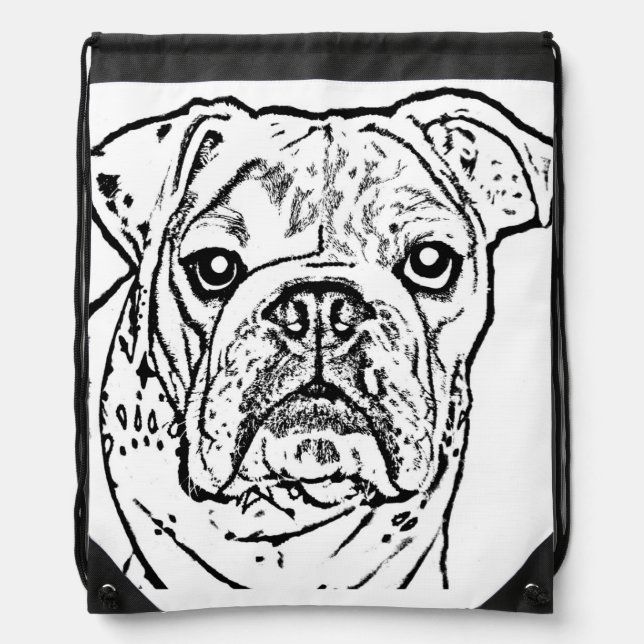 English bulldog backpack (Front)