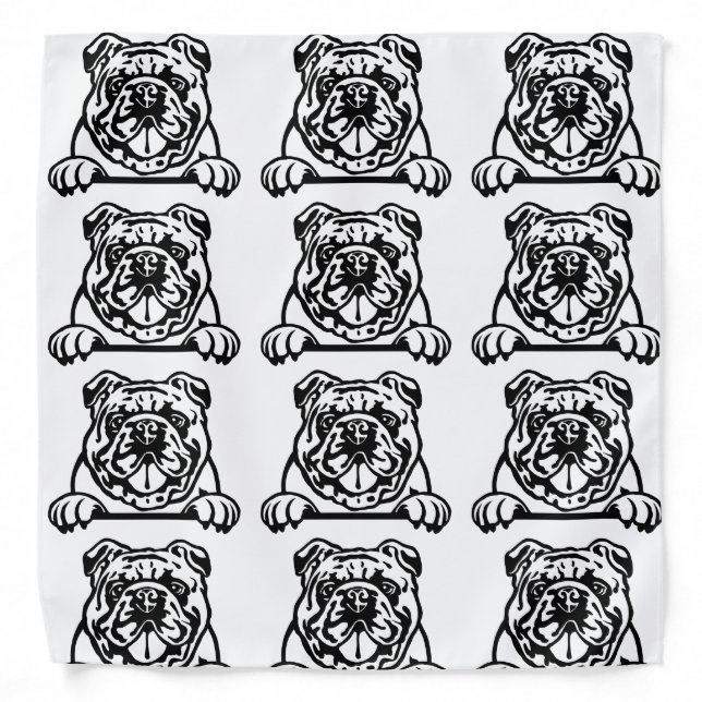 English Bulldog Bandana (Front)