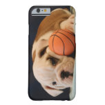 English Bulldog Basketball Puppy Barely There Iphone 6 Case at Zazzle
