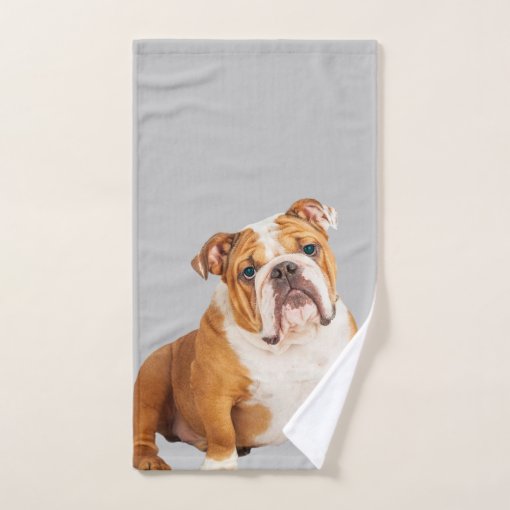 English Bulldog Bathroom Bath Towel Set Zazzle