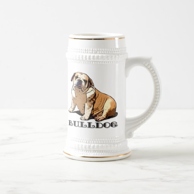 English Bulldog Beer stein (Right)