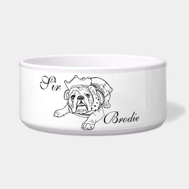 English bulldog bowl (Front)