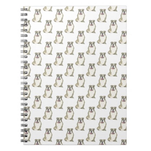 English Bulldog Brindle Notebook