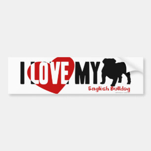 English Bulldog Bumper Sticker