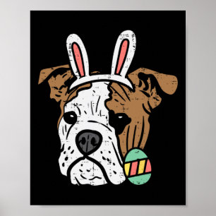 English Bulldog Bunny Dog Lover Owner Men Women Ki Poster