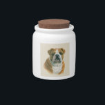 English Bulldog Candy Jar<br><div class="desc">Good for dog treats too.</div>