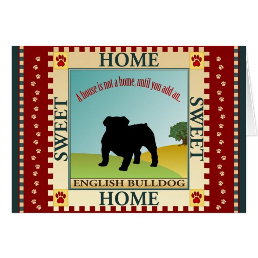 English Bulldog Cards (Front Horizontal)