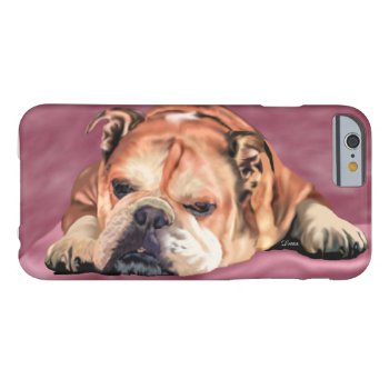 English Bulldog Barely There Iphone 6 Case by PaintedDreamsDesigns at Zazzle