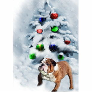 English Bulldog Christmas Ornament