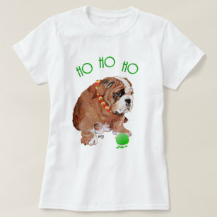 english bulldog christmas shirt