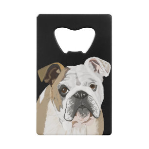 English Bulldog Credit Card Bottle Opener