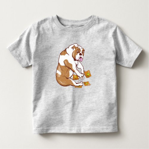 English Bulldog Crochet Toddler T_shirt