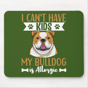 English Bulldog Dog Apparel For Men And Women Mouse Pad
