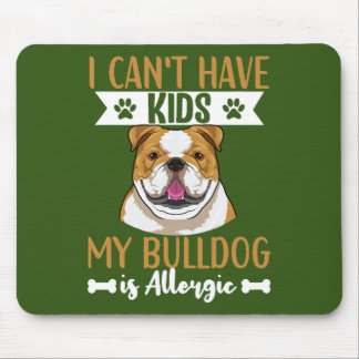 English Bulldog Dog Apparel For Men And Women Mouse Pad