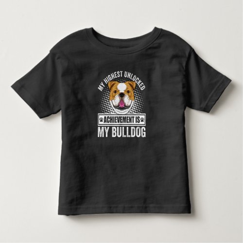 English Bulldog Dog Apparel For Men And Women Toddler T_shirt