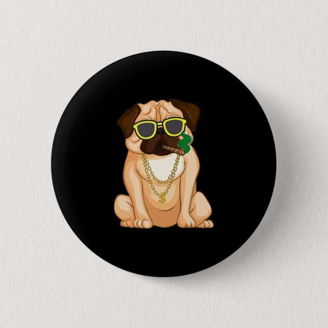 English Bulldog Dog Lover Fun  Button (Front)