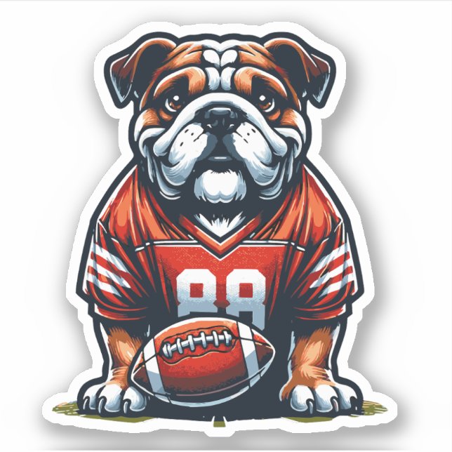 English Bulldog Dog Sticker (Front)