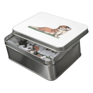 English Bulldog Dog Yoga Jigsaw Puzzle