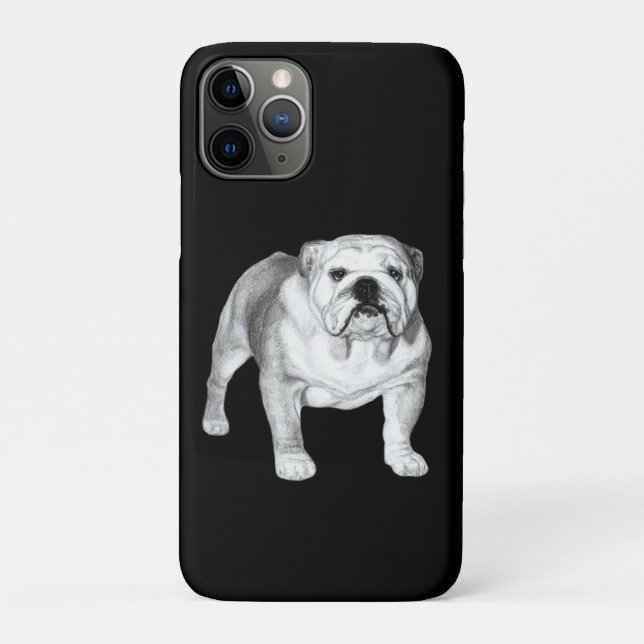 English Bulldog drawing Case-Mate iPhone Case (Back)