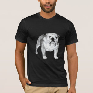 English Bulldog Drawing T-Shirt