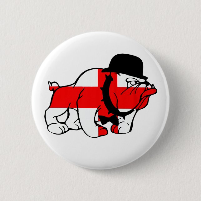 English Bulldog English flag English gentry Pinback Button (Front)