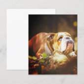 English Bulldog Forest Photo (Front/Back)
