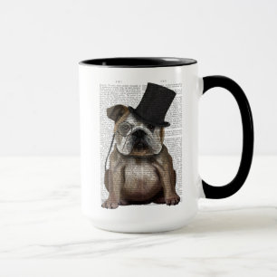 English Bulldog, Formal Hound and Hat Mug