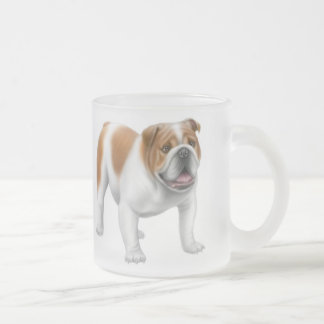 English Bulldog Frosted Mug