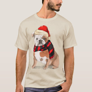 English Bulldog Funny Christmas Dog T-Shirt