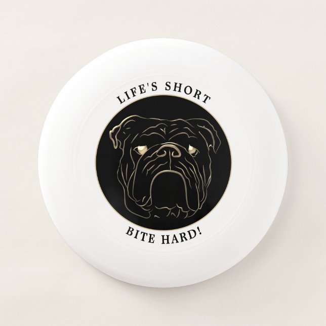 English Bulldog Funny Wham-O Frisbee (Front)
