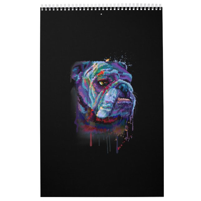 English Bulldog Gift A English Bulldog Mom Calendar (Cover)