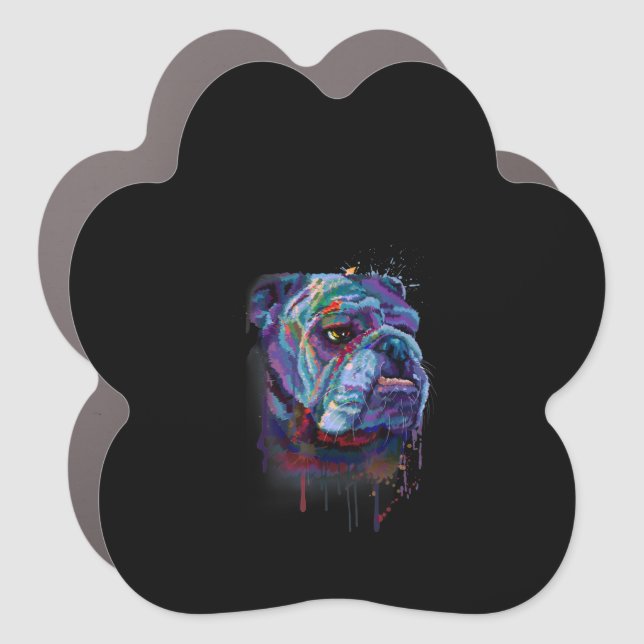 English Bulldog Gift A English Bulldog Mom Car Magnet (Front)