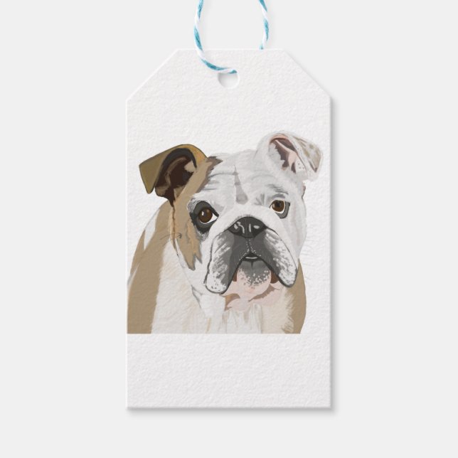 English Bulldog Gift Tags (Front)